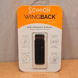 Scooch Wingback Universal Grip, Kickstand & Mount Magnetic for phones